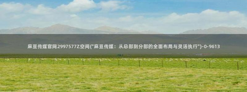 麻豆视频版权说明：麻豆传媒官网2997577Z空间(\