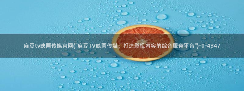麻豆视频分类