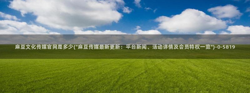麻豆传媒新片